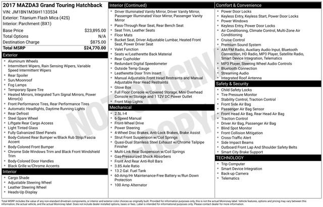 Used 2017 MAZDA MAZDA3 Grand Touring image 35