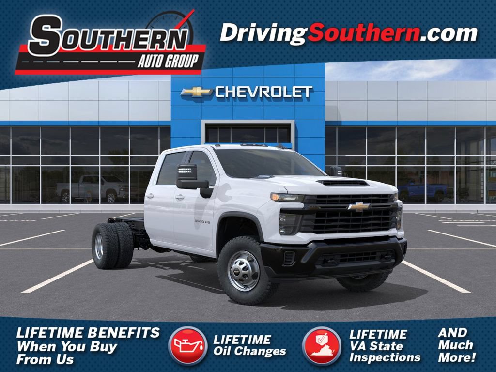 New 2025 Chevrolet Silverado 3500 W/T w/ Snow Plow Prep Package AWD/4WD image 1
