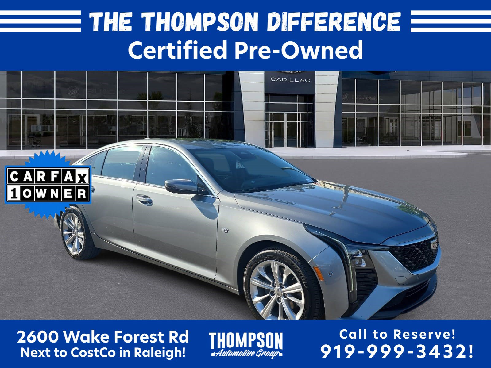Certified 2025 Cadillac CT5 Premium Luxury w/ Sun And Sound Package AWD/4WD image 1