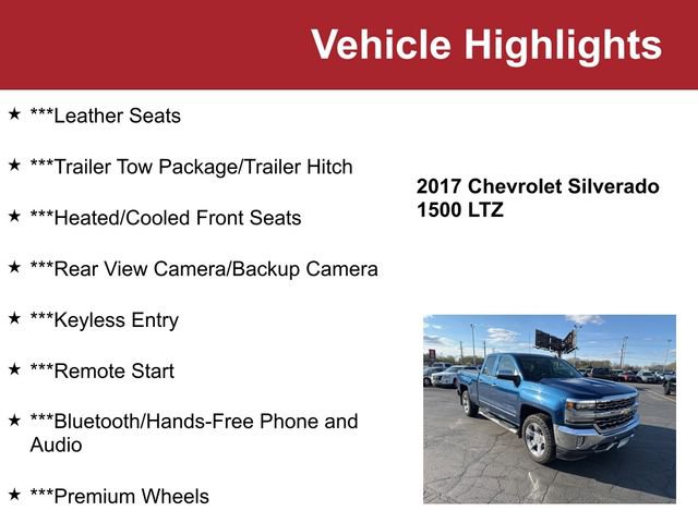 Used 2017 Chevrolet Silverado 1500 LTZ w/ Sport Package AWD/4WD image 2