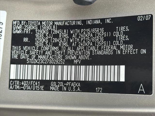 Used 2007 Toyota Sienna LE image 24