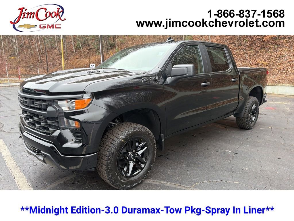 New 2026 Chevrolet Silverado 1500 Custom Trail Boss w/ Midnight Edition