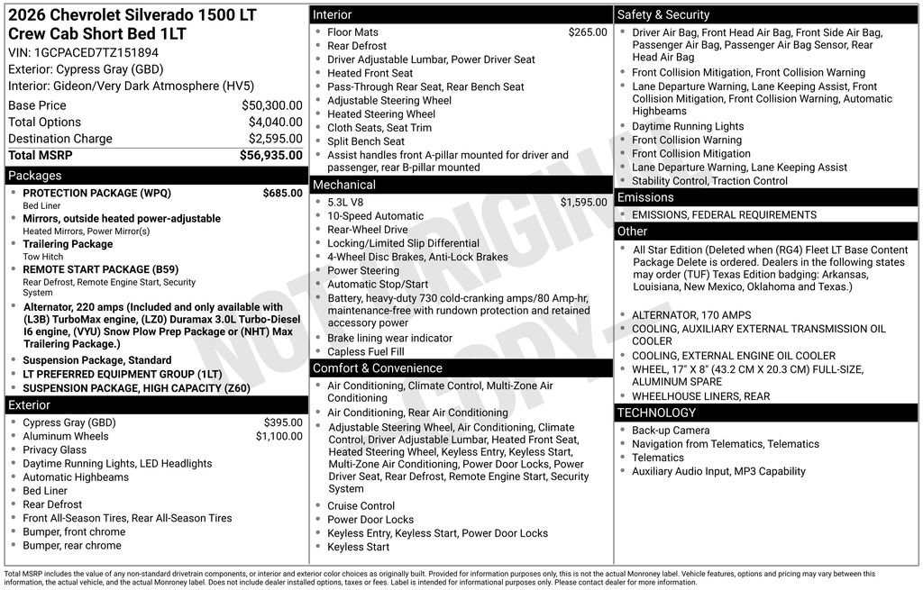 New 2026 Chevrolet Silverado 1500 LT w/ Protection Package video 4