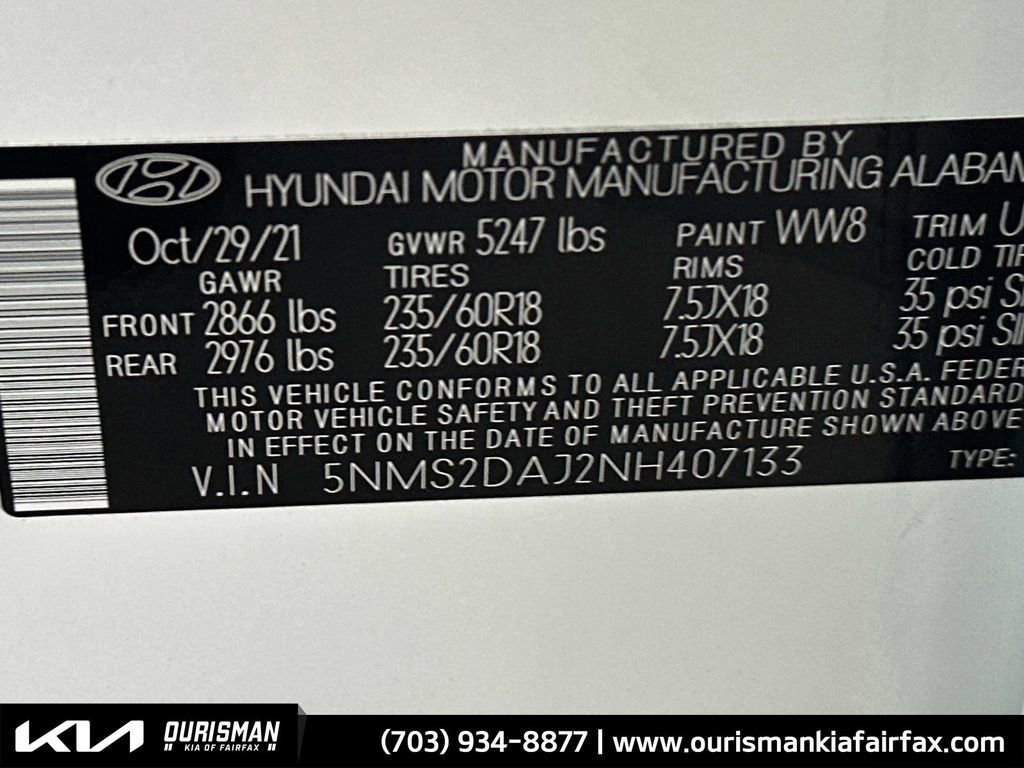 Used 2022 Hyundai Santa Fe SEL w/ Cargo Package image 30