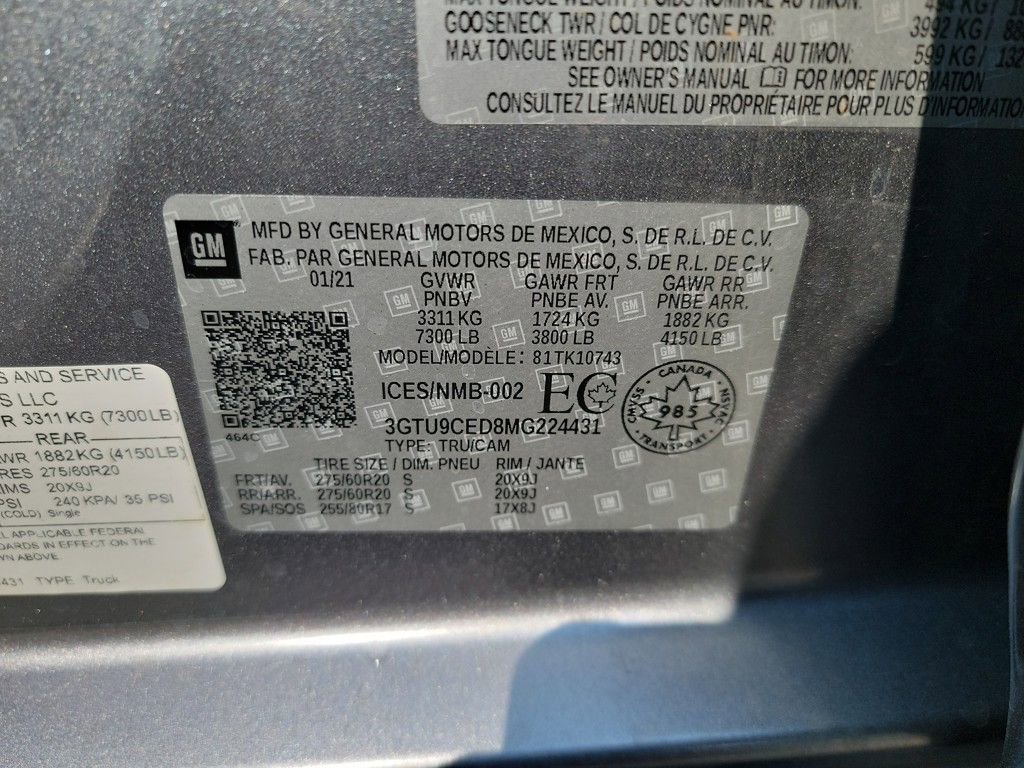 Used 2021 GMC Sierra 1500 Elevation image 30