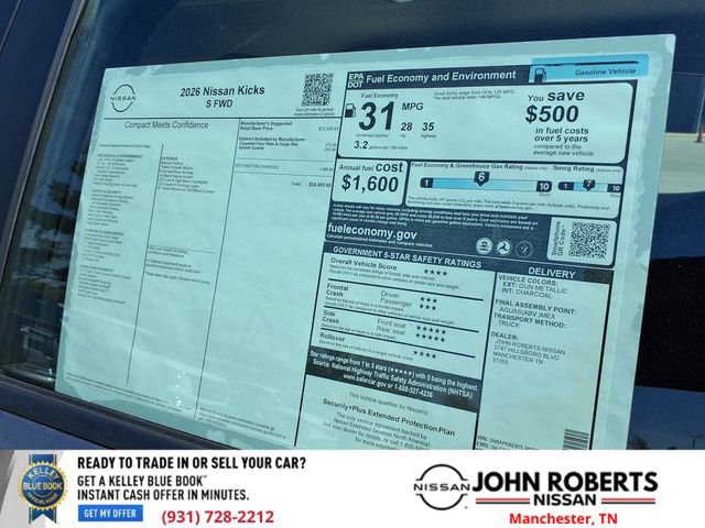 New 2026 Nissan Kicks S image 20