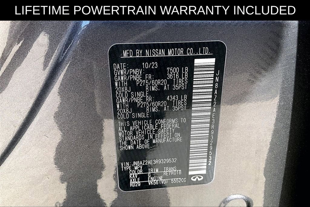 Certified 2024 INFINITI QX80 Luxe image 44