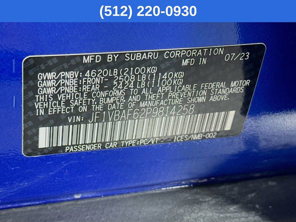 Certified 2023 Subaru WRX Premium image 39