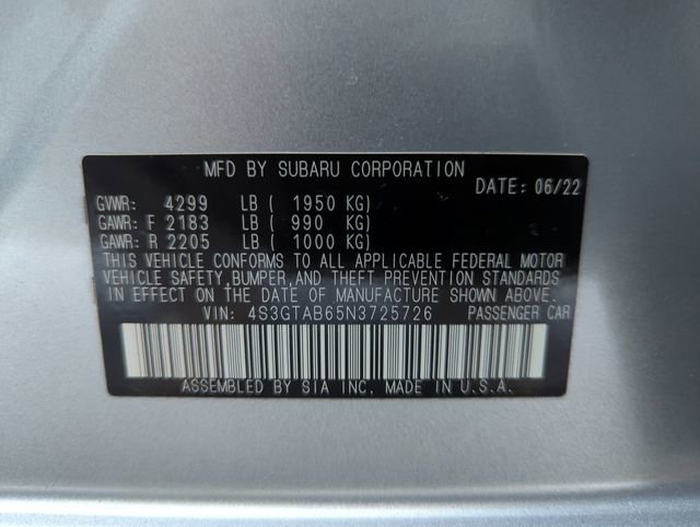 Used 2022 Subaru Impreza 2.0i image 34