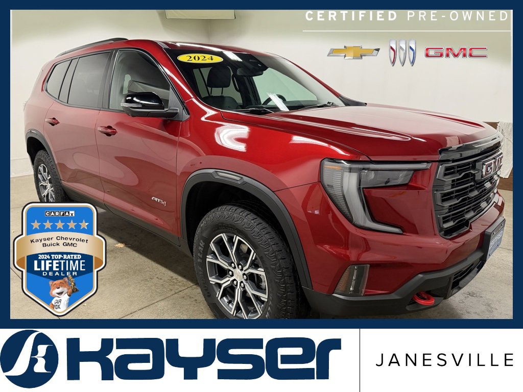 Certified 2024 GMC Acadia AT4 w/ Luxury Package