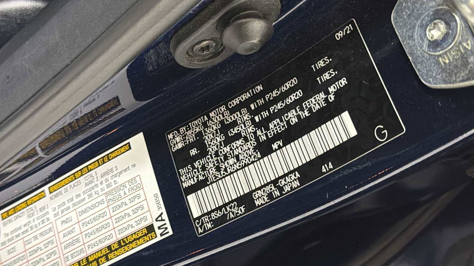 Certified 2022 Toyota 4Runner TRD Sport w/ Technology Package image 11