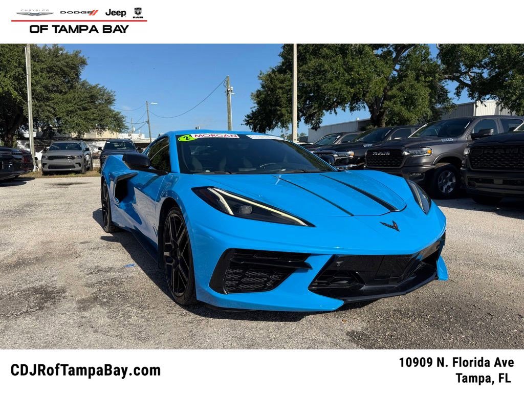 Used 2021 Chevrolet Corvette Stingray Preferred Cpe w/ Z51 Performance Package RWD image 1