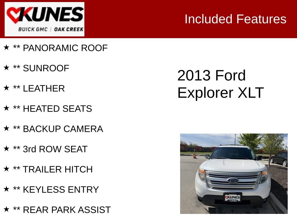 Used 2013 Ford Explorer XLT AWD/4WD image 2