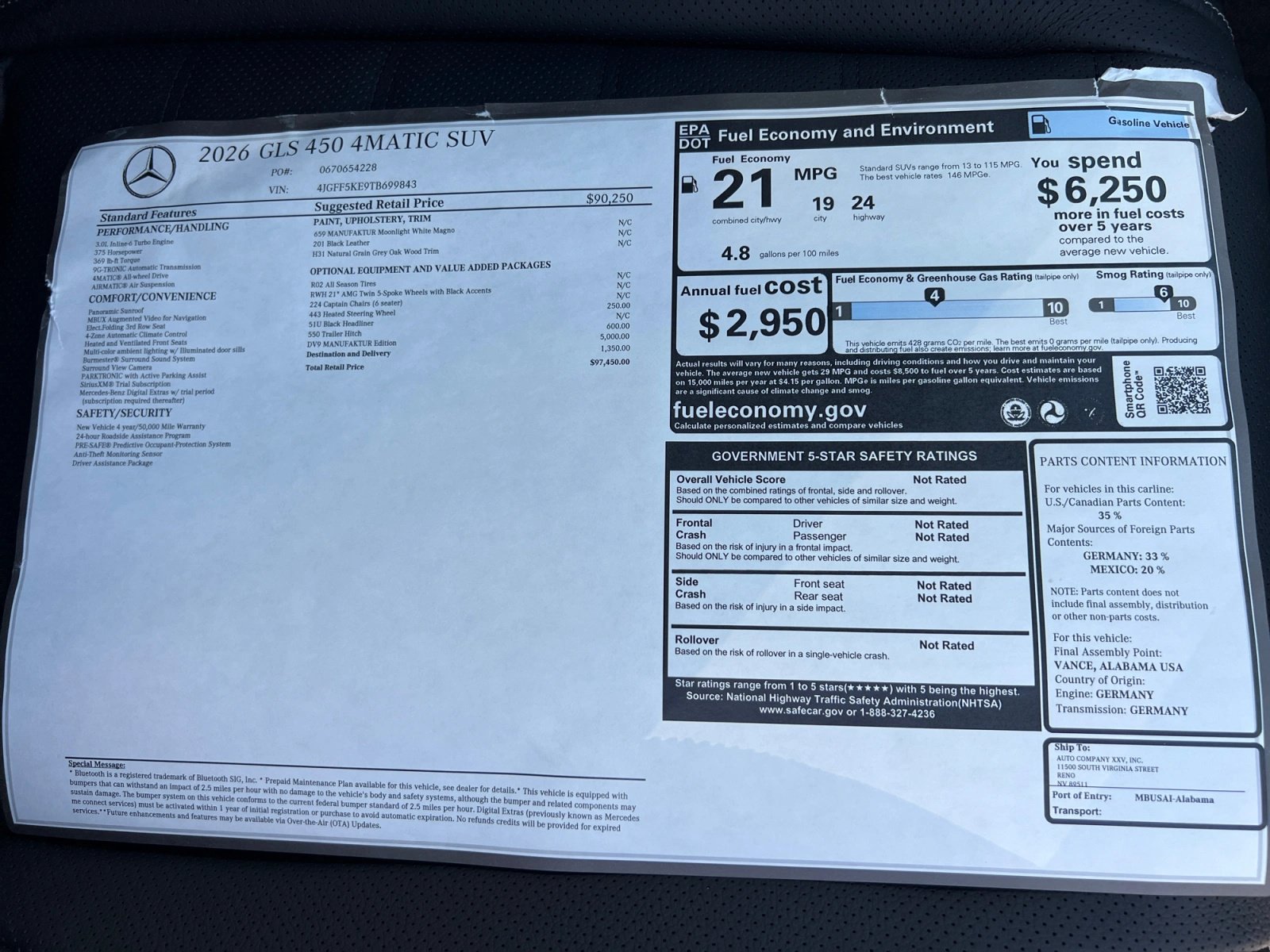 New 2026 Mercedes-Benz GLS 450 4MATIC image 19