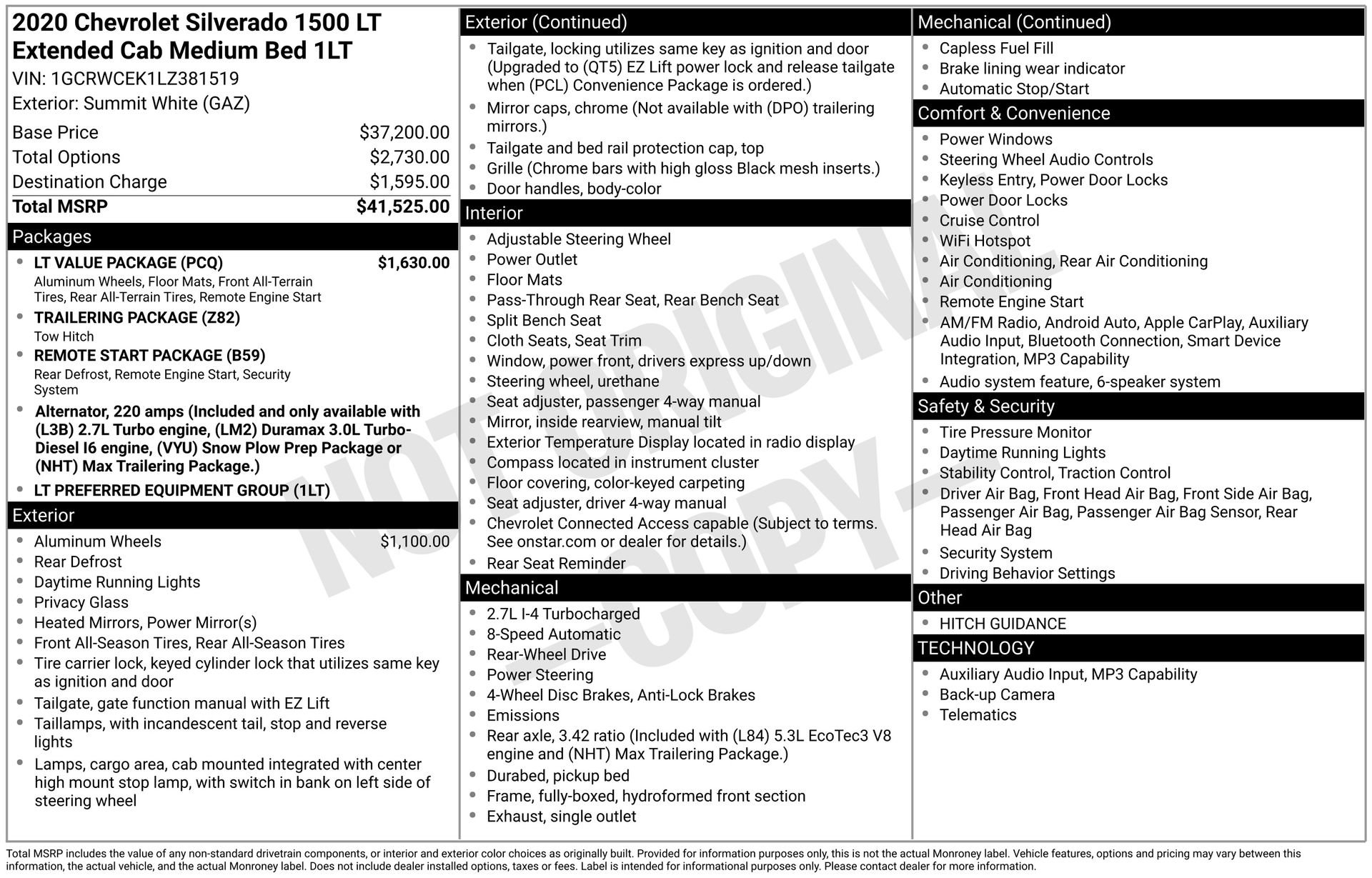 Used 2020 Chevrolet Silverado 1500 LT w/ LT Value Package RWD image 16