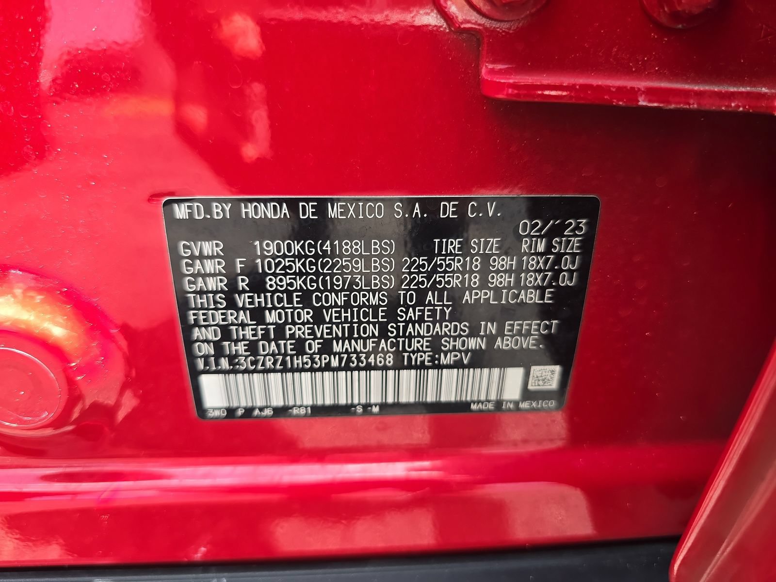 Certified 2023 Honda HR-V Sport image 30