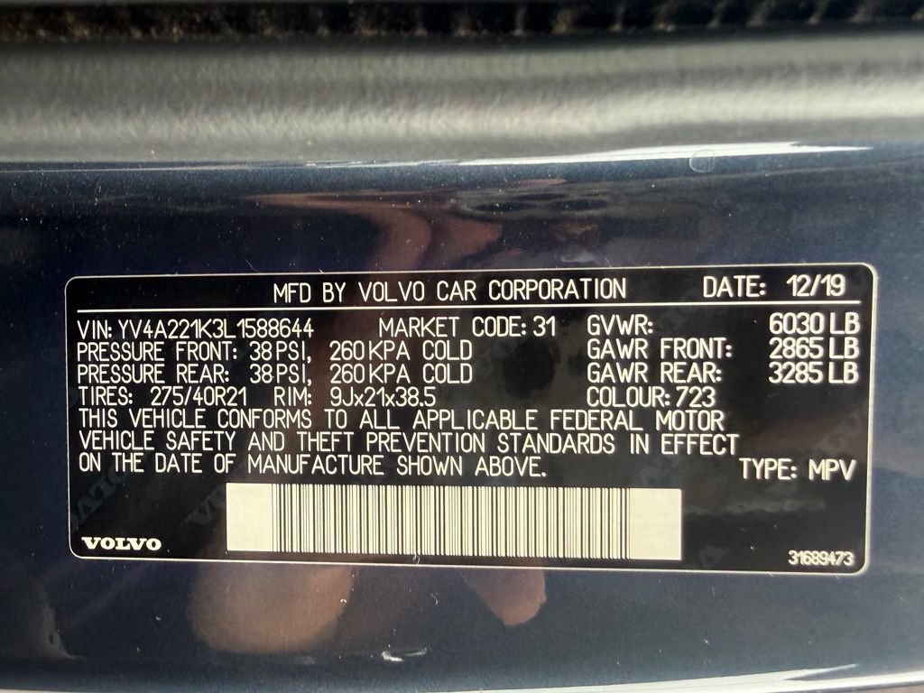 Used 2020 Volvo XC90 T6 Momentum w/ Protection Package AWD/4WD image 34