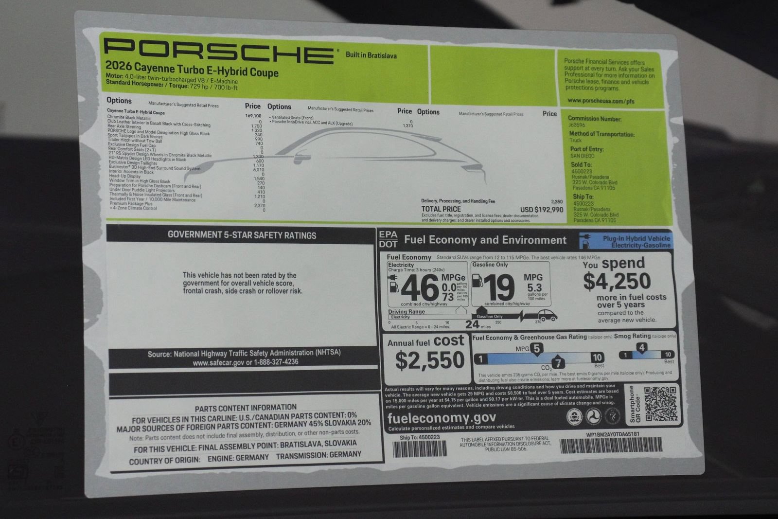 New 2026 Porsche Cayenne Turbo AWD/4WD image 25