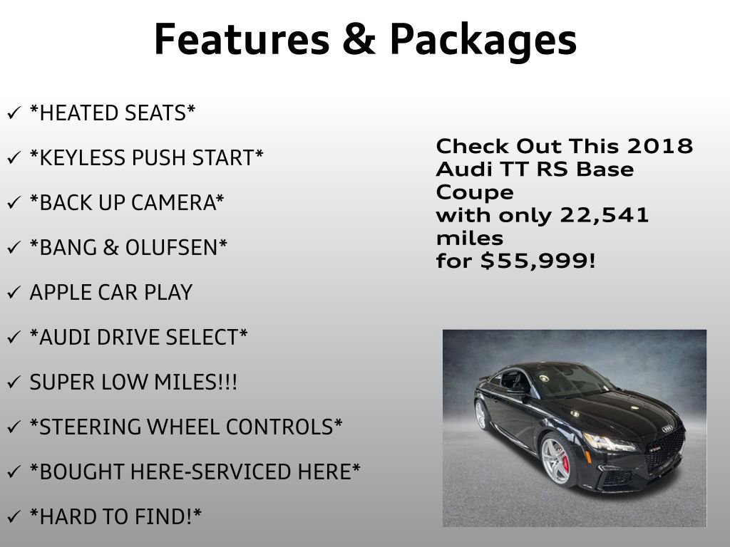 Used 2018 Audi TT RS image 8