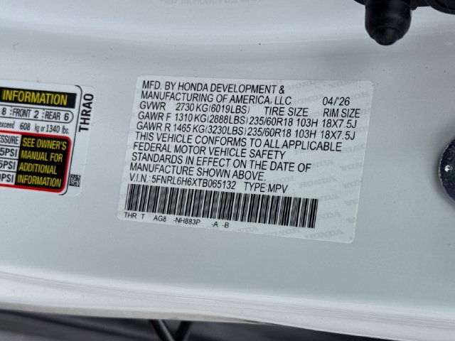 New 2026 Honda Odyssey EX-L image 17