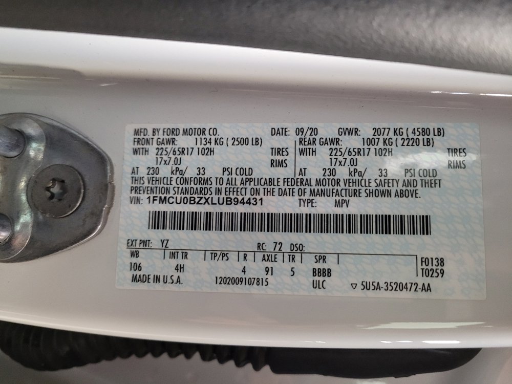 Used 2020 Ford Escape SE Sport FWD image 33
