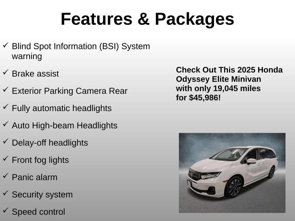 Used 2025 Honda Odyssey Elite image 24