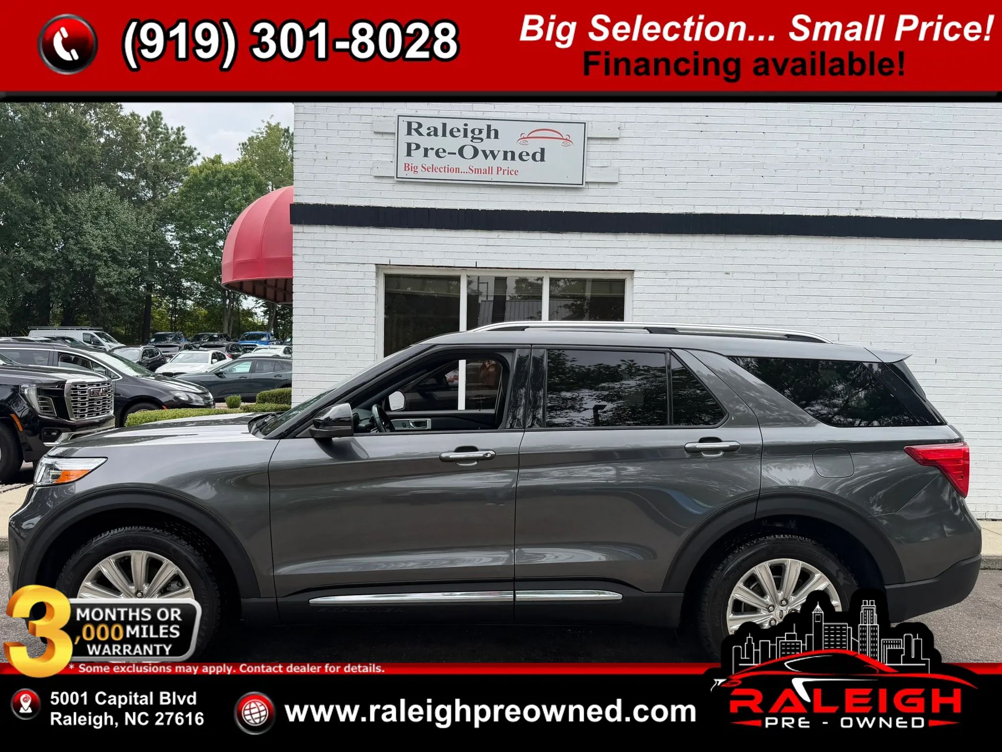 Used 2020 Ford Explorer Limited w/ Class III Trailer Tow Package