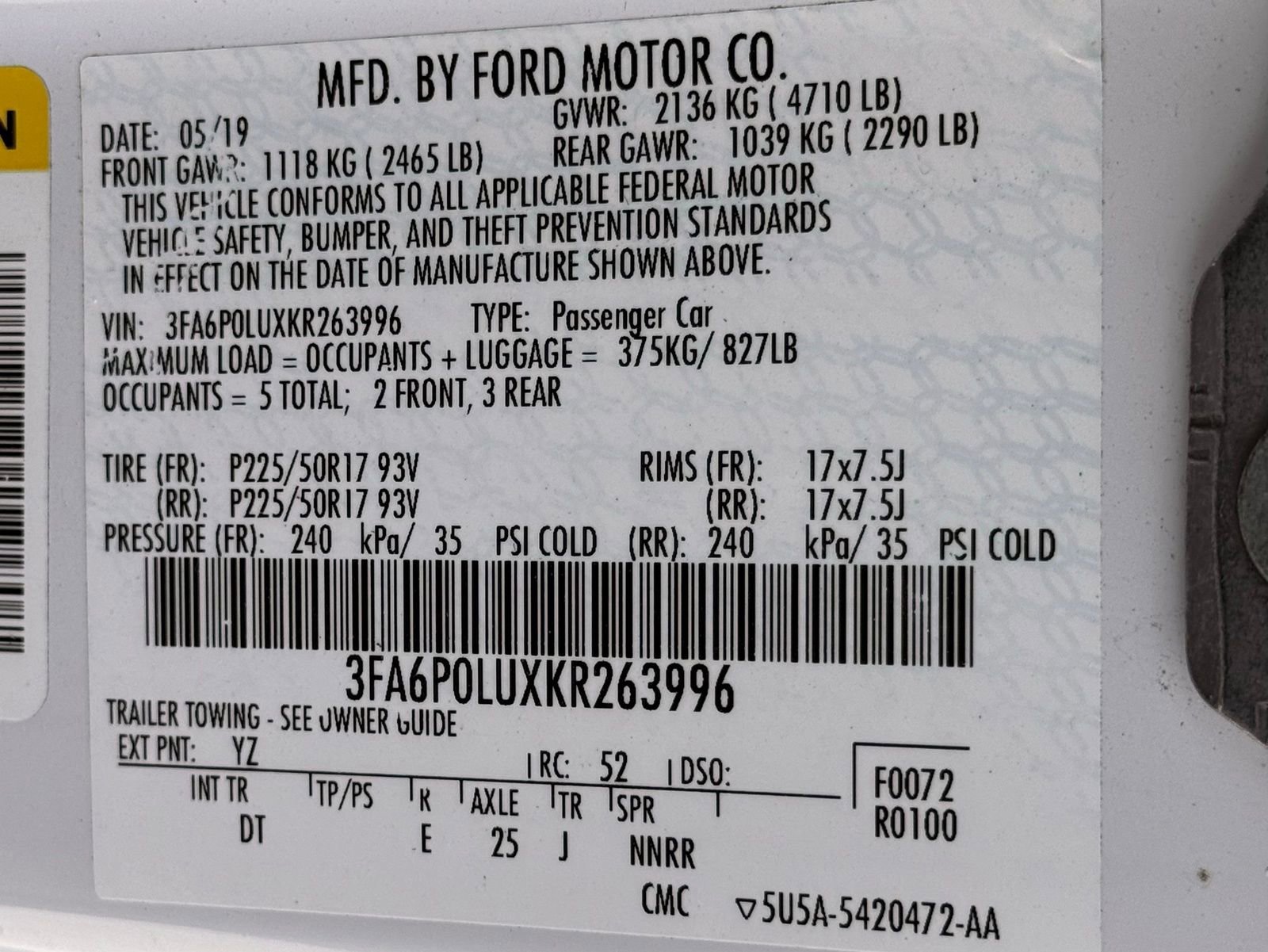 Used 2019 Ford Fusion SE FWD image 39