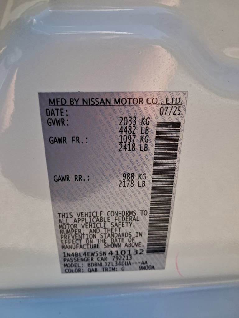 New 2025 Nissan Altima 2.5 SL image 31