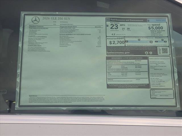 New 2026 Mercedes-Benz GLE 350 4MATIC image 15