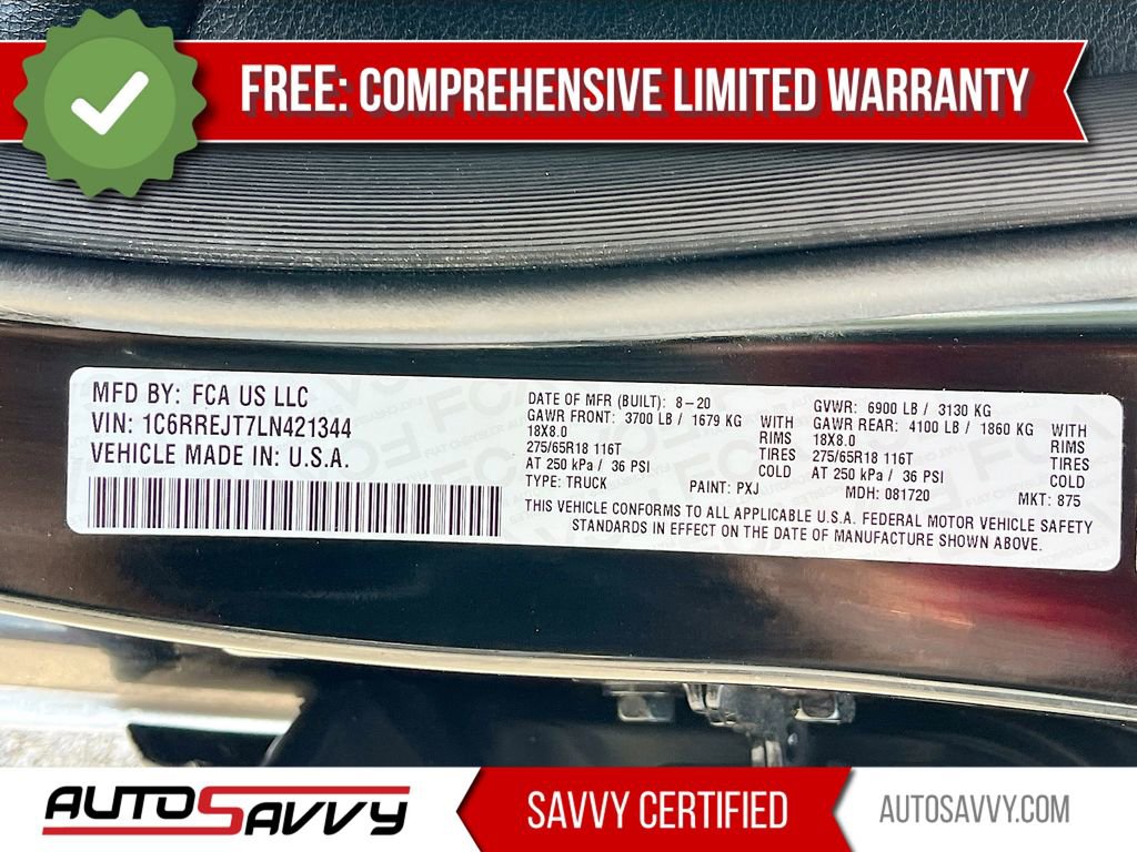Used 2020 RAM 1500 Laramie RWD image 32