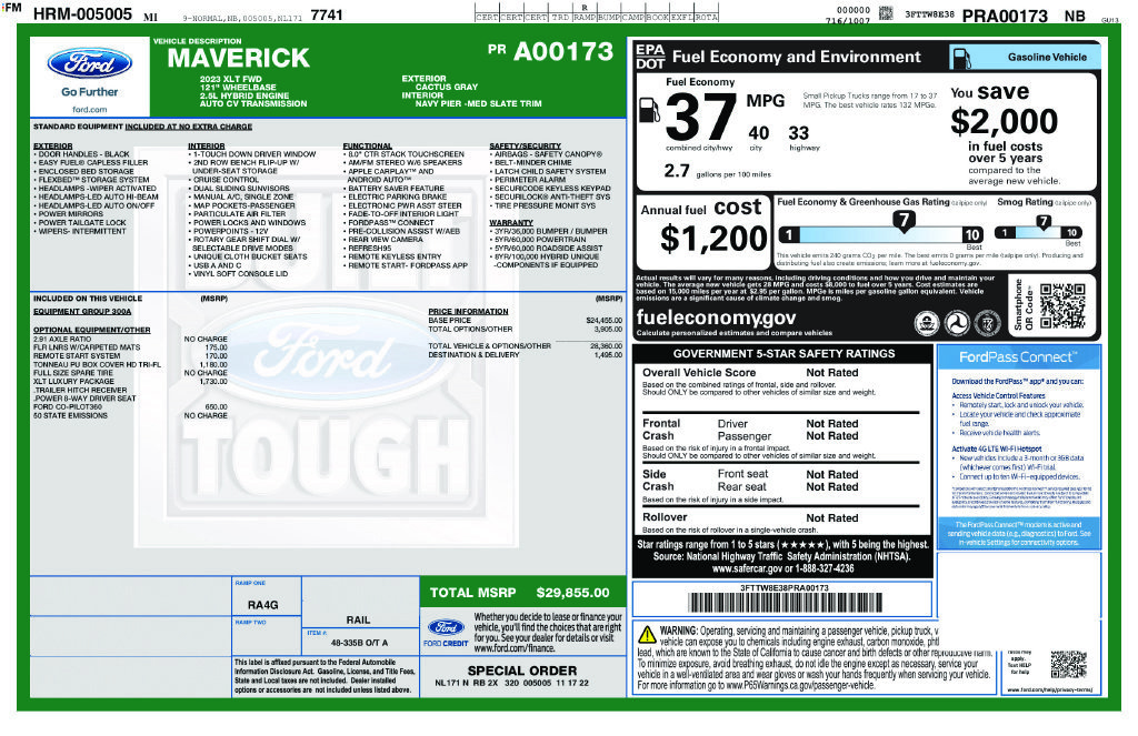 Used 2023 Ford Maverick XLT w/ XLT Luxury Package FWD image 11