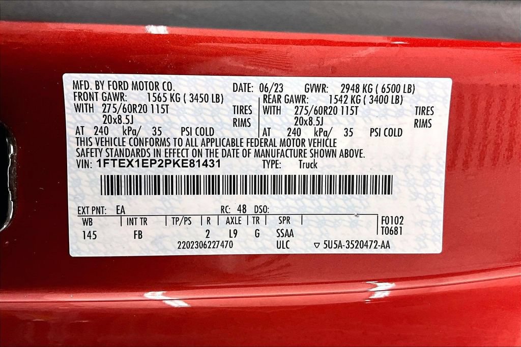 Used 2023 Ford F150 XLT w/ Equipment Group 302A High AWD/4WD image 35