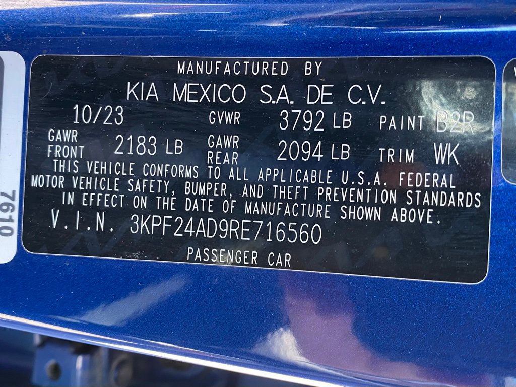 Certified 2024 Kia Forte LXS image 31