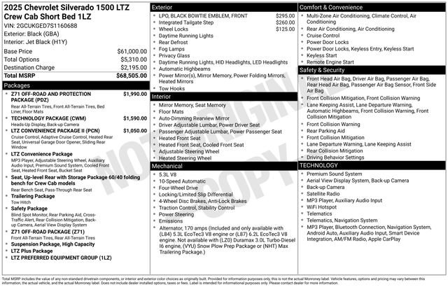 Used 2025 Chevrolet Silverado 1500 LTZ AWD/4WD image 2