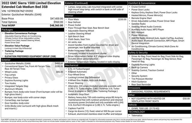 Certified 2022 GMC Sierra 1500 Elevation image 6