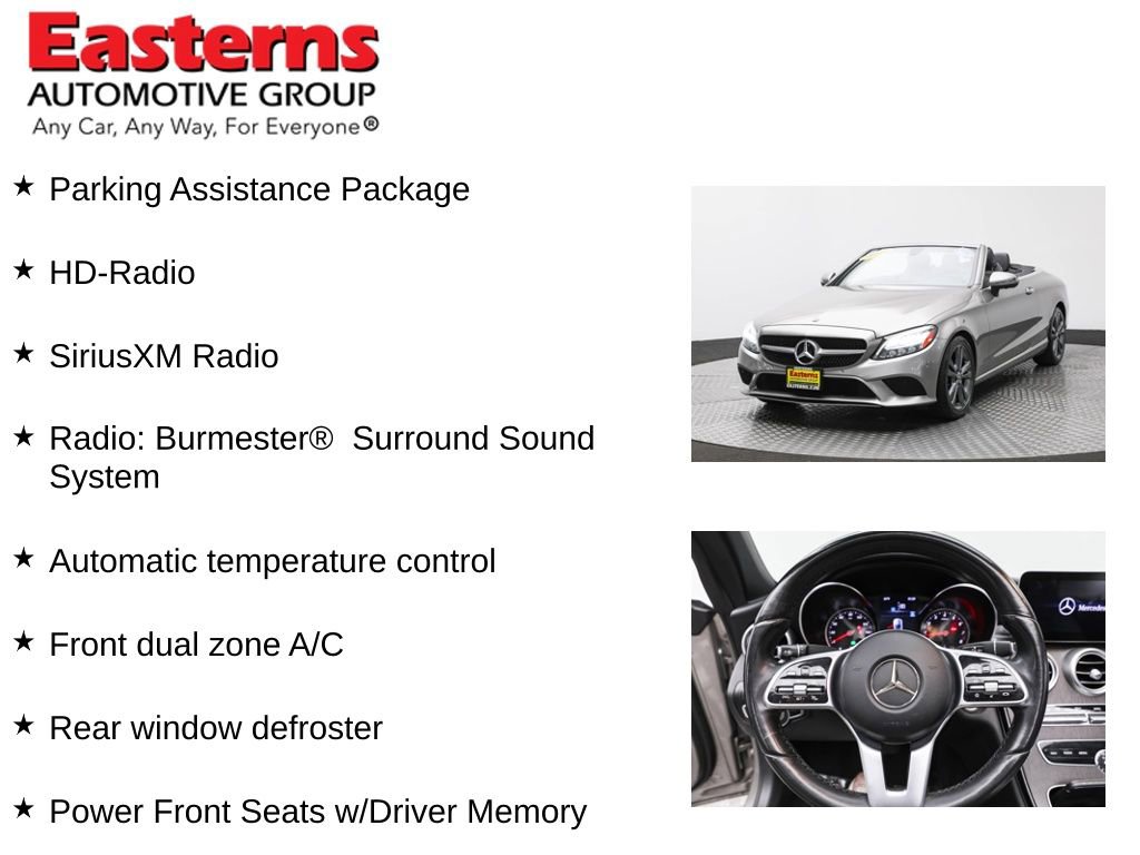 Used 2020 Mercedes-Benz C 300 4MATIC Cabriolet w/ Parking Assistance Package image 11