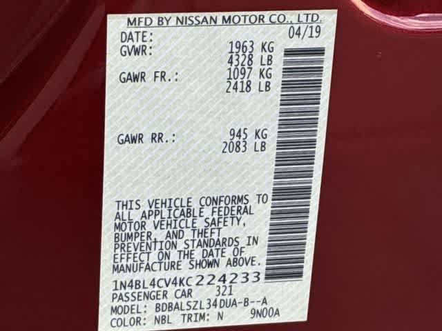 Used 2019 Nissan Altima 2.5 SR FWD image 37