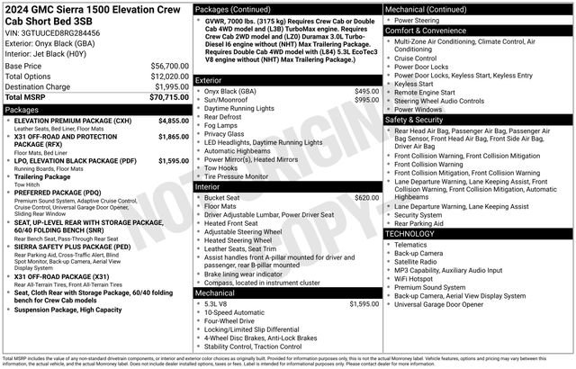 Used 2024 GMC Sierra 1500 Elevation w/ Elevation Premium Package AWD/4WD image 7