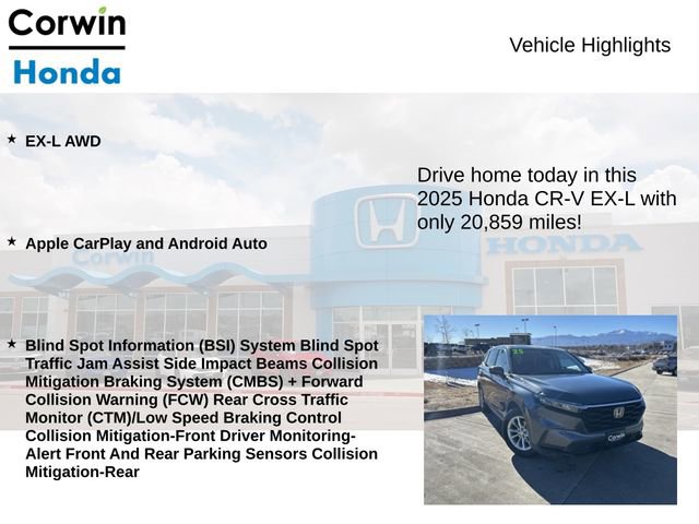 Used 2025 Honda CR-V EX-L image 6