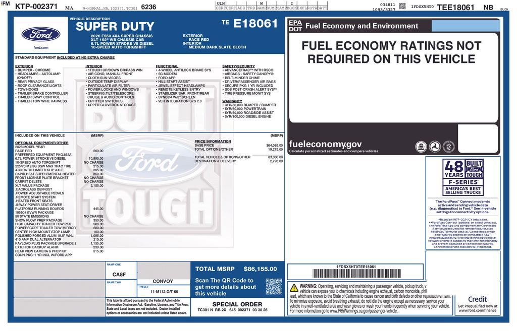 New 2026 Ford F550 4x4 Supercab Super Duty image 23