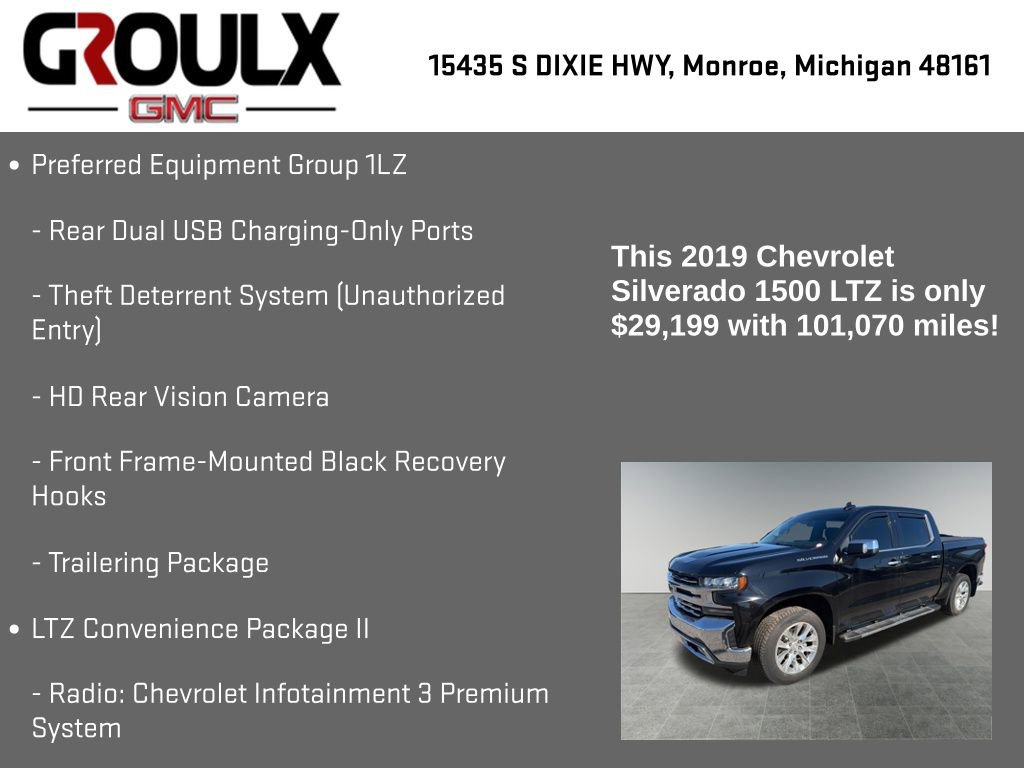 Used 2019 Chevrolet Silverado 1500 LTZ w/ LTZ Premium Package AWD/4WD image 33