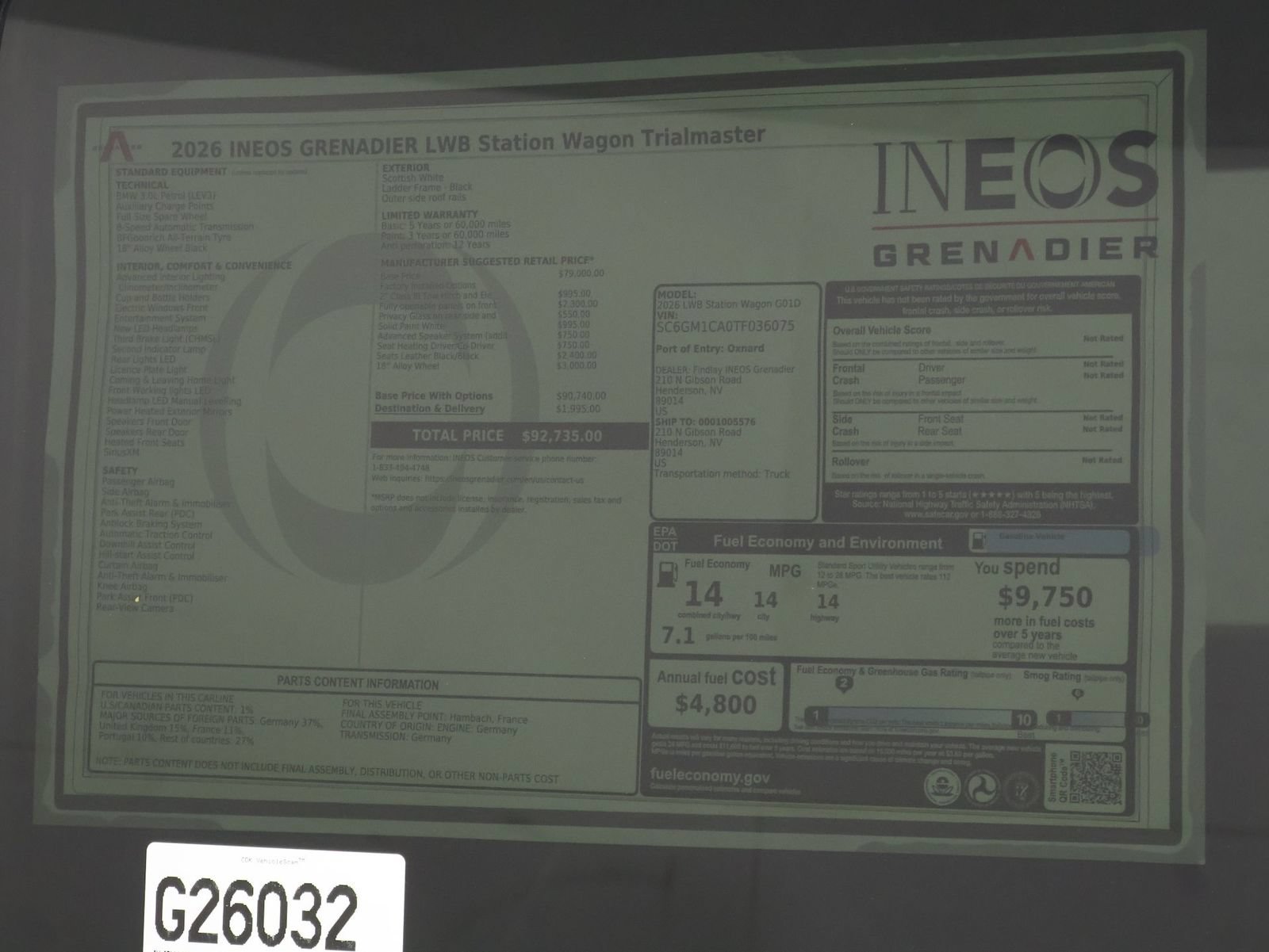 New 2026 INEOS Grenadier Station Wagon AWD/4WD image 22