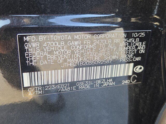 Certified 2025 Lexus IS 350 F Sport w/ Accessory Package RWD image 29