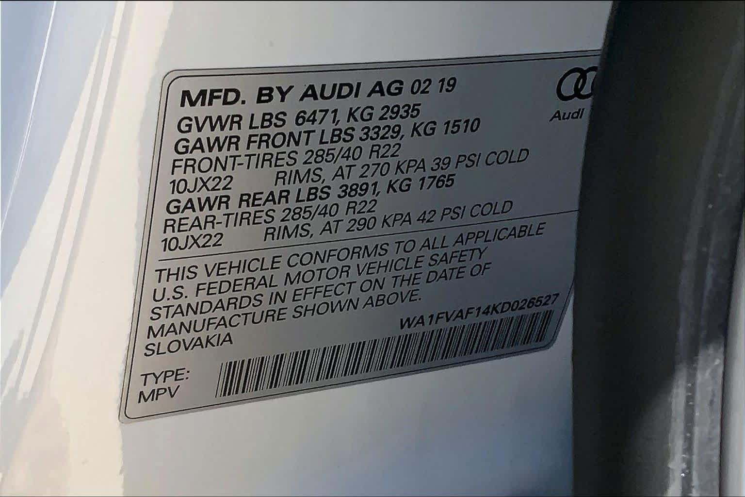 Used 2019 Audi Q8 Prestige AWD/4WD image 33