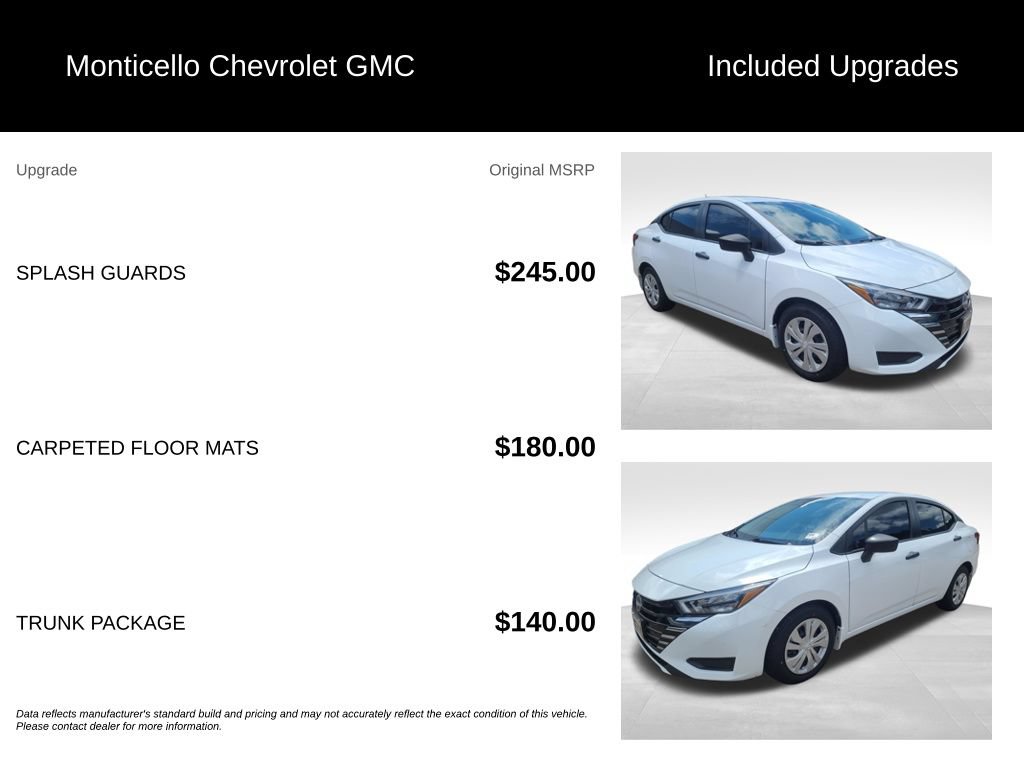 Used 2025 Nissan Versa S w/ Trunk Package FWD image 5