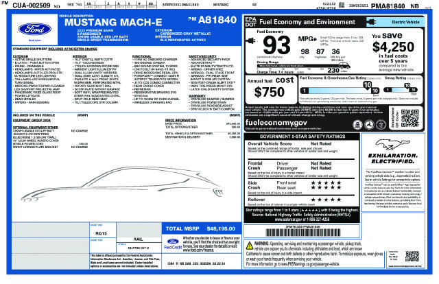 Used 2023 Ford Mustang Mach-E Premium AWD/4WD image 5