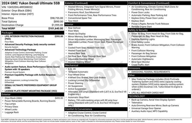 Used 2024 GMC Yukon Denali Ultimate image 29