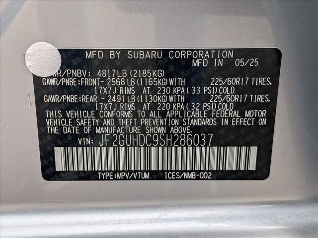 Certified 2025 Subaru Crosstrek 2.0i Premium AWD/4WD image 24