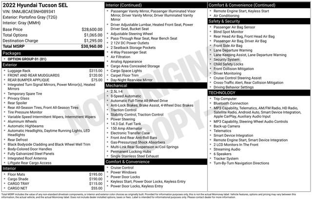 Used 2022 Hyundai Tucson SEL image 35